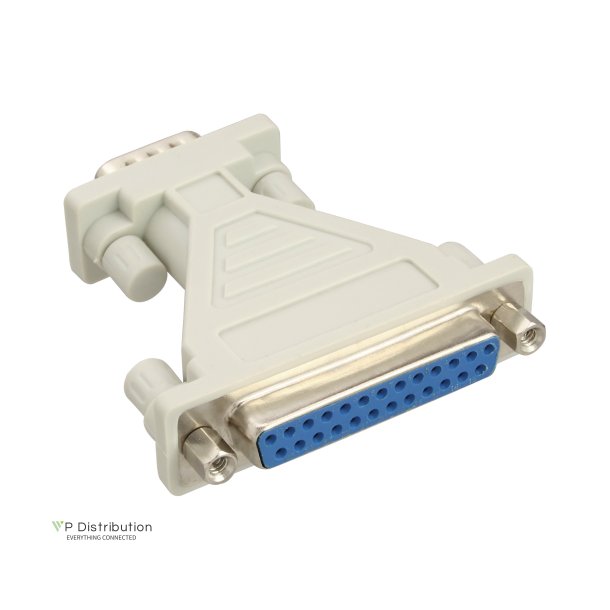 InLine&reg; Serial AT-Adapter 25 Pin female to 9 Pin Sub-D male