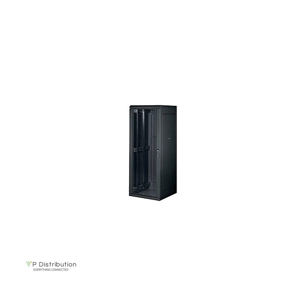 Triton 19" Network Cabinet 37U, 800X900Mm, Glass Door, Black