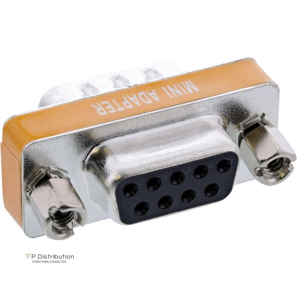 InLine&reg; Null Modem Adapter DB9 Pin male to female