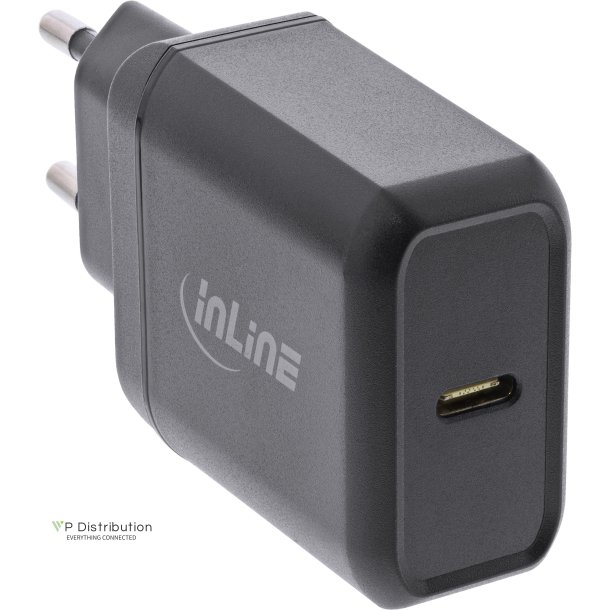 InLine&reg; USB PD Charger Single USB Type-C, Power Delivery, 25W, black