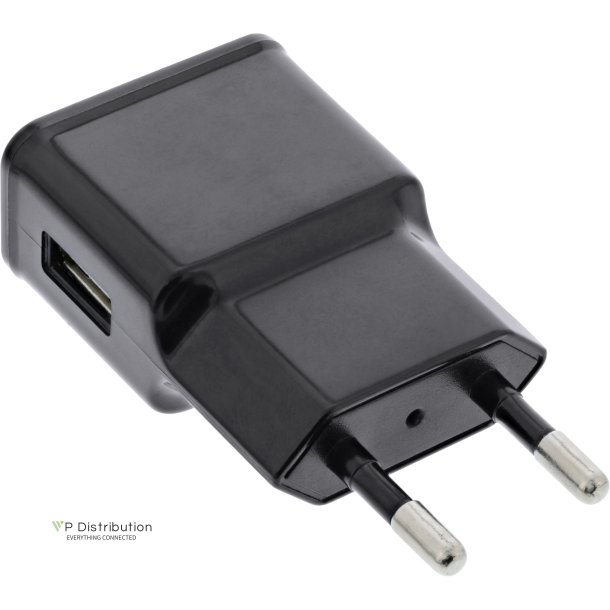 InLine&reg; USB Power Adapter Single, 100-240V to 5V/1.2A black