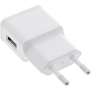 InLine® USB Power Adapter Single, 100-240V to 5V/1.2A white