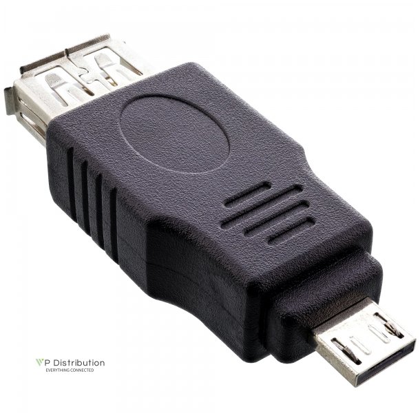 InLine Micro USB Adapter Micro-A male to USB Type A female