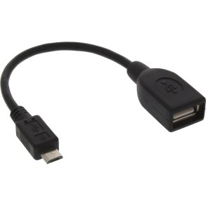 InLine Micro USB OTG Adapter Cable Micro-B male to USB A female 0.15m