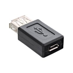 InLine Micro-USB adapter, USB A female to Micro-USB B female