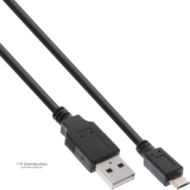 InLine Micro USB 2.0 Fast-charge Cable USB A male to Micro-B male 0.3m