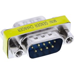 InLine Gender Changer Serial Adapter DB9 male to male
