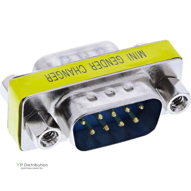 InLine&reg; Gender Changer Serial Adapter DB9 male to male