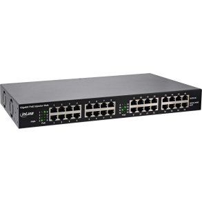InLine® PoE+ Gigabit Network Injector Hub 16 Port (16x PoE+), 1Gb/s, 19