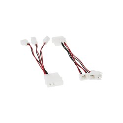 InLine&reg; PC Fan Adapter Cable 12V to 5V for up to 3 fans
