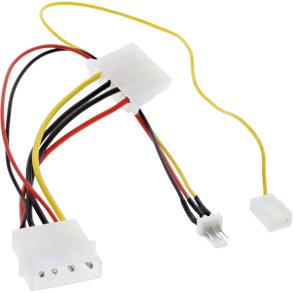 InLine Fan Adapter Cable 12V to 7V with speed signal