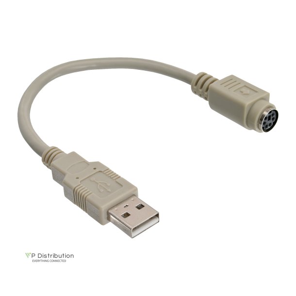 InLine&reg; USB Adapter Cable USB Type A male to PS/2 female