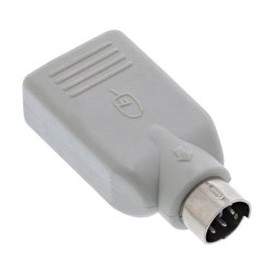 InLine USB Adapter USB A female to PS/2 male