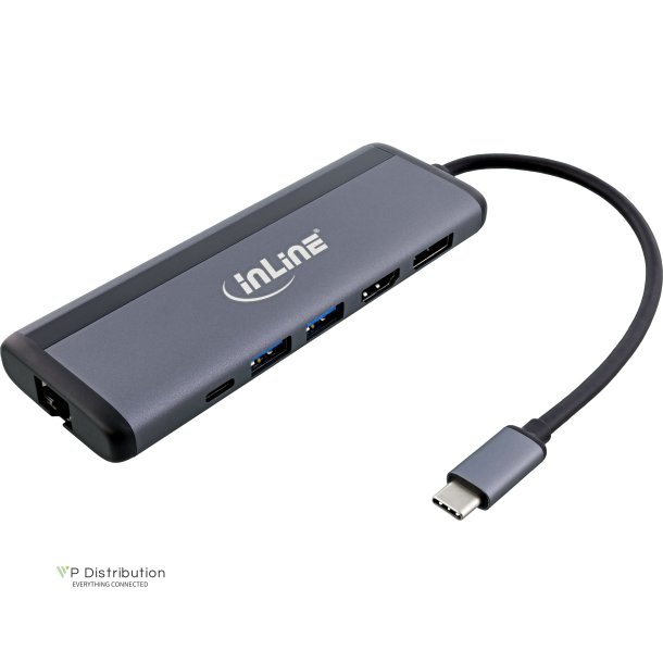 InLine&reg; 8-in-1 USB-C Multihub, HDMI, DP, USB 3.2, PD 3.0 100W, MST