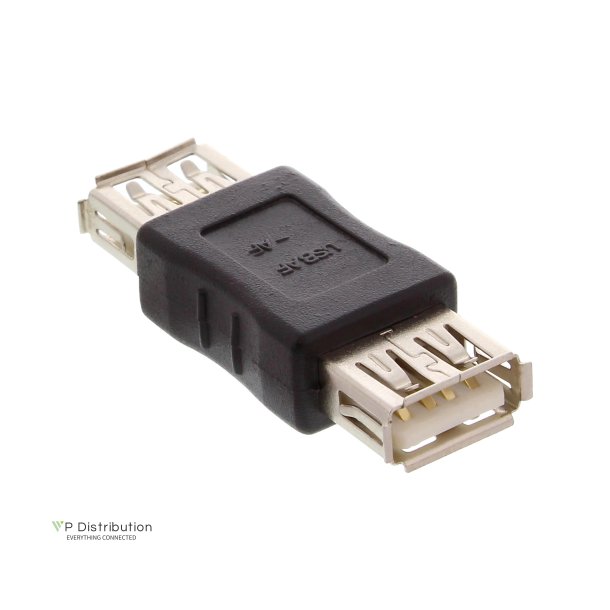 InLine&reg; USB Adapter 2.0 Type A female to Type A female