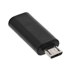 InLine&reg; USB 2.0 adapter, Micro-USB male to USB Type-C female