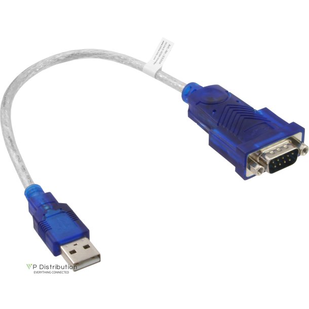 InLine&reg; USB to Serial Adapter Cable USB Type A male to DB9 male approx 0.2m