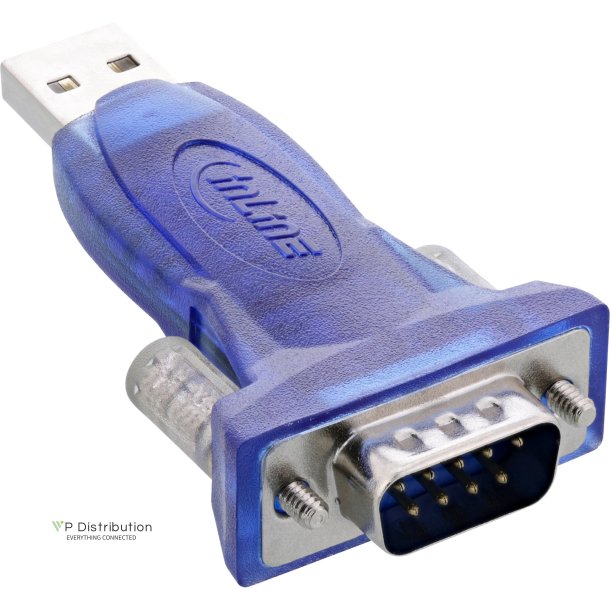 InLine&reg; USB to RS232 Adapter USB A to 9 Pin Sub-D USB extension 0.8m