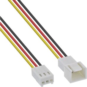 InLine Fan Cable Extension 3 Pin Molex male to female length 60cm