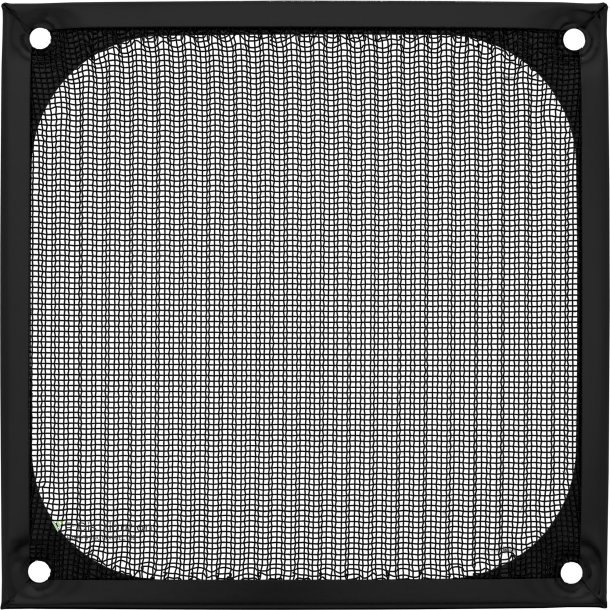 InLine&reg; Fan Grill Aluminum Filter 120x120mm black