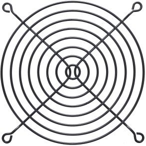 InLine® Fan Grill Metal 120x120mm black