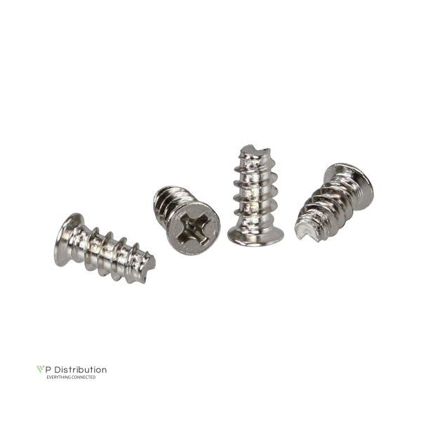 InLine&reg; Fan Screws 5.0x10.0mm silver 50 pcs.