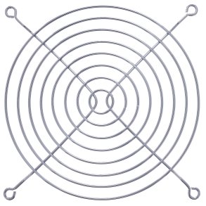 InLine® Fan Grill Metal chrome plated 140x140mm