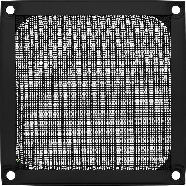 InLine&reg; Fan Grill Aluminum Filter 92x92mm black