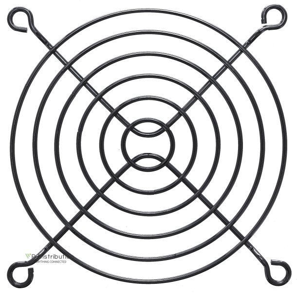 InLine&reg; Fan Grill Metal 92x92mm black