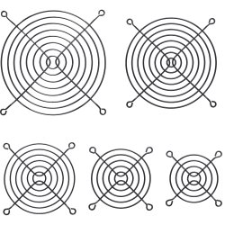 InLine&reg; Fan Grill Metal 120x120mm black