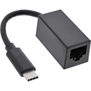 InLine USB 3.2 Gigabit ethernet network adaptor cable, USB Type-C plug