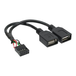 InLine USB 2.0 Adapter Cable internal 2x USB A female to mainboard header