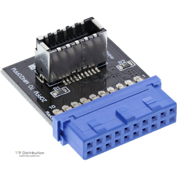 InLine&reg; USB 3.0 to USB 3.1 Front Panel Key-A Adapter internal