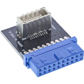 InLine® USB 3.0 to USB 3.1 Front Panel Key-B Adapter internal