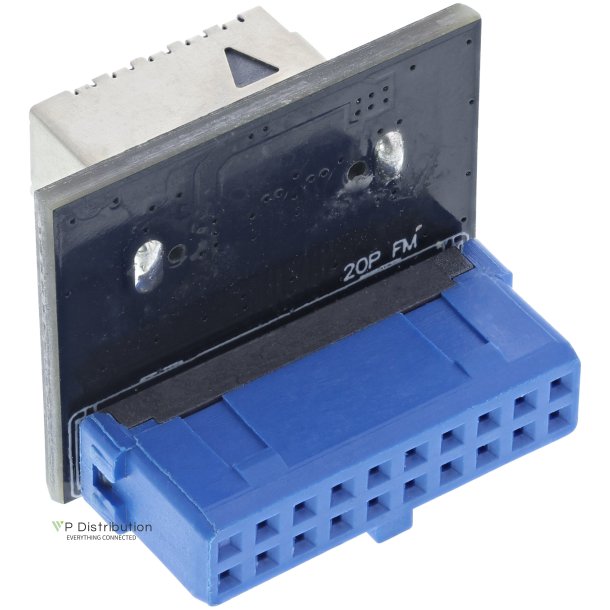 InLine&reg; USB 3.0 to USB 3.1 Front Panel Key-A Adapter straight internal