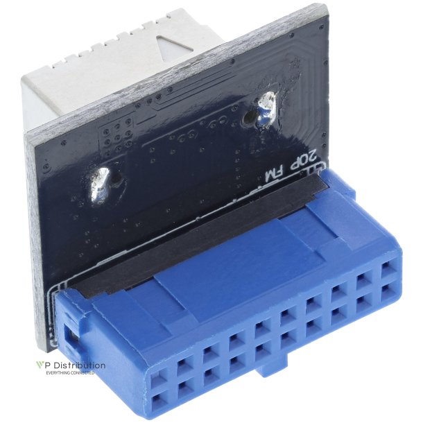 InLine&reg; USB 3.0 to USB 3.1 Front Panel Key-B Adapter straight internal