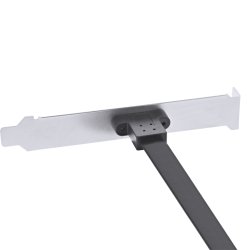 InLine&reg; PCI slot bracket with USB-C socket, USB-C to USB 3.2 front panel Key-A internal, 0.3m