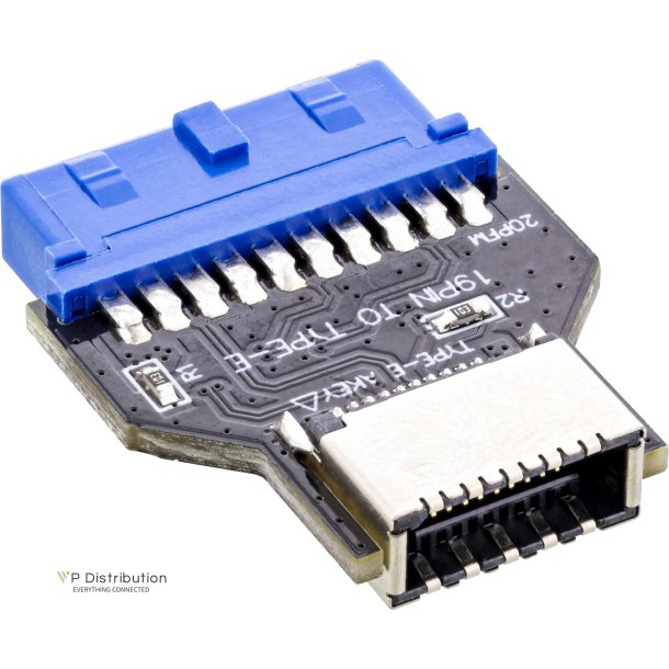 InLine&reg; USB 3.0 Mainboard to USB 3.2 Type-E Key-A Adapter internal