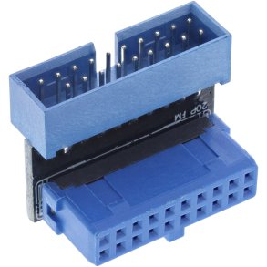 InLine® USB 3.0 adapter internal, male to female, UP angled