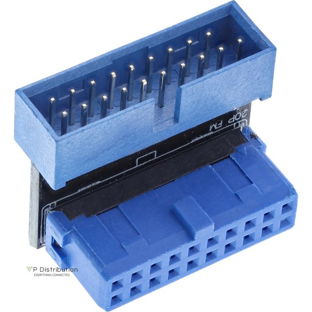 InLine&reg; USB 3.0 adapter internal, male to female, DOWN angled