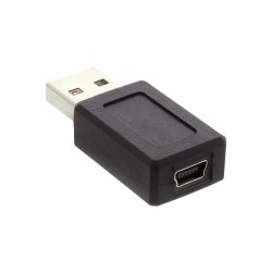 InLine&reg; USB 2.0 Adapter A male to mini 5 Pin female