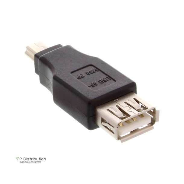 InLine&reg; USB 2.0 Adapter A female to mini 5 Pin male