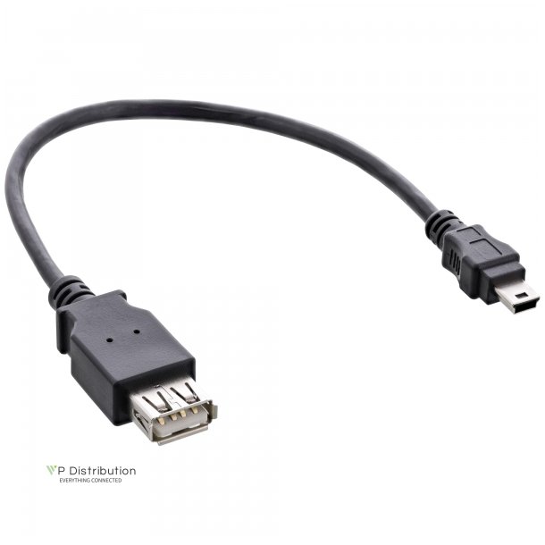 InLine USB 2.0 Cable A female to Mini 5 Pin male 0.2m