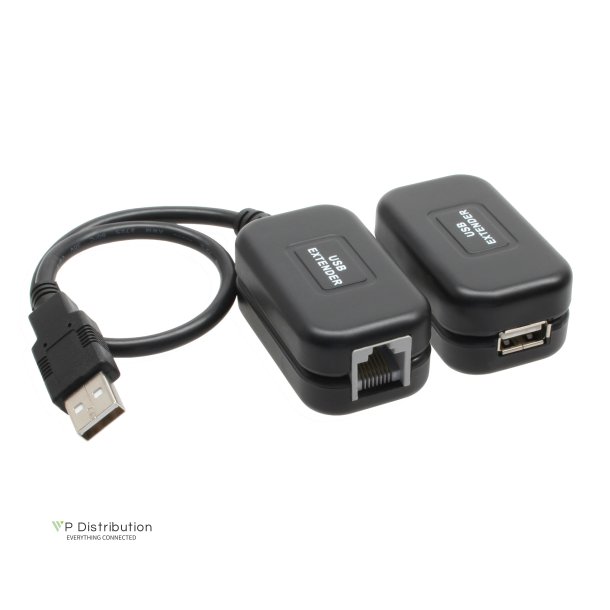 InLine&reg; USB Extender up to 60m over RJ45 Patch Cable Cat.5e or better