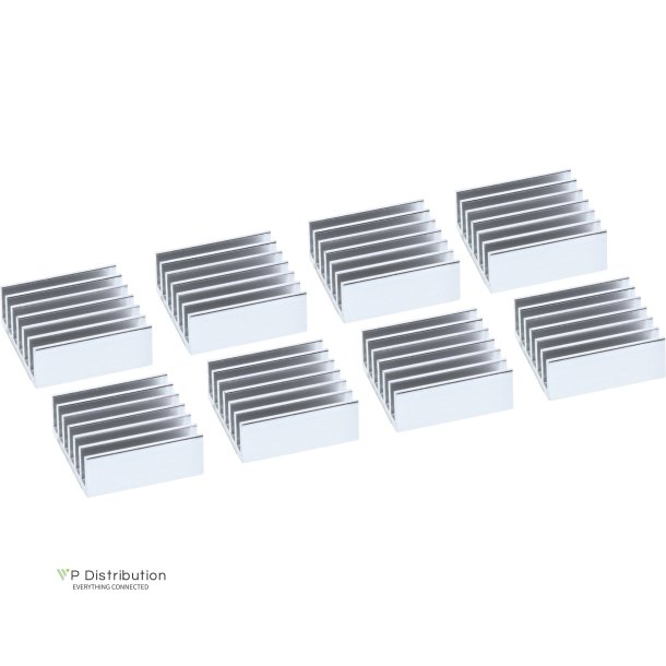 InLine&reg; IC chip Sink self adhesive cooling fins, 8 pcs.