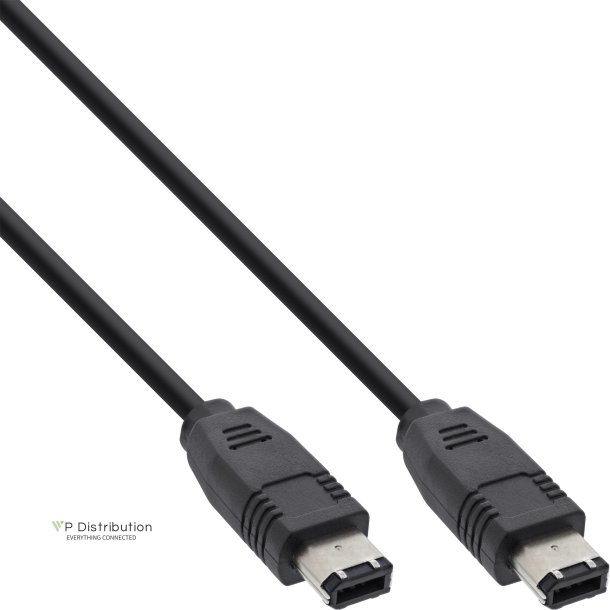 InLine&reg; FireWire 400 1394 Cable 6 Pin male to male 1.8m