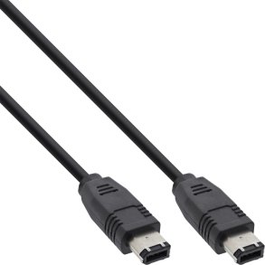 InLine® FireWire 400 1394 Cable 6 Pin male to male 3m