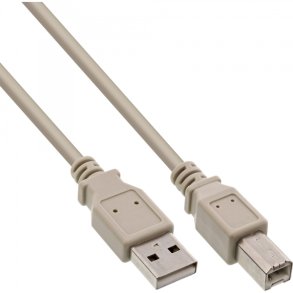 InLine USB 2.0 Cable Type A male to B male grey 3m