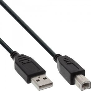 InLine USB 2.0 Cable Type A male to B male black 5m