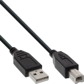 InLine USB 2.0 Cable Type A male to B male black 7m